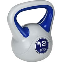 SPORTNOW Kettlebell 12 KG  Bodenschonende Kugelhantel für Krafttraining & Fitness, Blau  Aosom.de von SPORTNOW