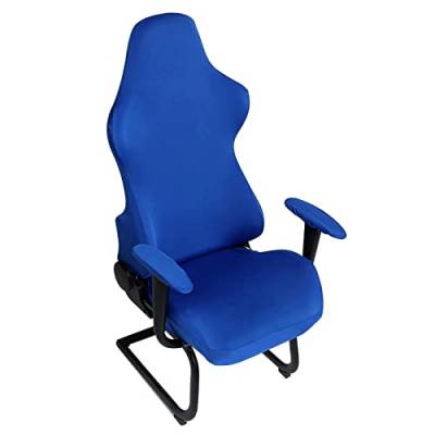 SUMTree Blau Dehnbare Gaming Stuhlhussen Schonbezüge GamingStuhlbezüge für Computerstuhl Sessel Drehstuhl Gamning-Stuhl Waschbar(Ohne Stühle) von SUMTree