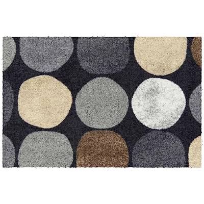 Salonloewe Fußmatte waschbar Dots Pattern City chic 75x120 cm Läufer Schmutzfang-Teppich Wohn-Teppich Eingangs-Matte wohnlich von Salonloewe