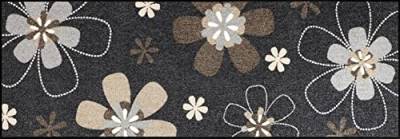 Salonloewe Fußmatte waschbar Florentina 60x180 cm Flur-Läufer Wohn-Teppich schmal Blumen Design Eingangs-Matte von Salonloewe