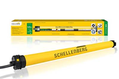 Schellenberg 20406 Rolladenmotor Mini Plus 6 Nm elektronische Endlageneinstellung, bis zu 4 m² Fläche, Rohrmotor für 40 mm Welle, Komplettset inkl. Wandlager von Schellenberg