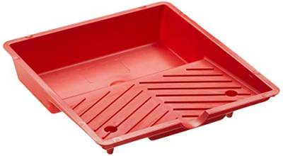 SCHULLER Farbwanne aus Kunststoff gerippt, Rot, Größe 200 x 210 mm, 1 Stück, 40475 von Schuller
