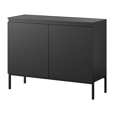 Selsey Bemmi - Sideboard Kommode 2-türig, Schwarz, 100 cm von Selsey