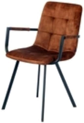 Selsey Unurgunite Stuhl, Metall Modern Stoff PU-Schaum, braun, Normal von Selsey