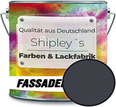Fassadenfarbe mit Lotuseffekt hochwertige Silikonharzfarbe Sockelfarbe RAL 7016 Anthrazitgrau // Shipley's Farben & Lackfabrik von Shipley's Farben & Lackfabrik