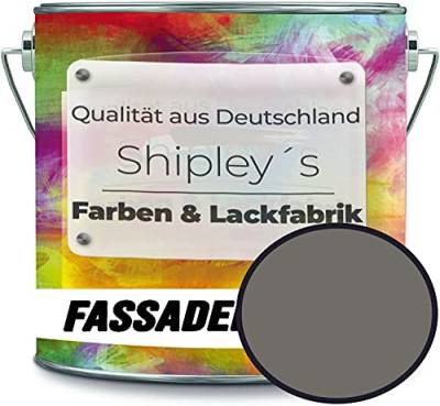 Fassadenfarbe mit Lotuseffekt hochwertige Silikonharzfarbe Sockelfarbe RAL 7039 Quarzgrau // Shipley's Farben & Lackfabrik von Shipley's Farben & Lackfabrik
