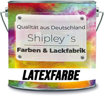 Shipley's Farben & Lackfabrik Latexfarbe Dispersionsfarbe strapazierfähige abwaschbare Wandfarbe in vielen exklusiven Farbtönen (2 l, Beige) von Shipley's Farben & Lackfabrik