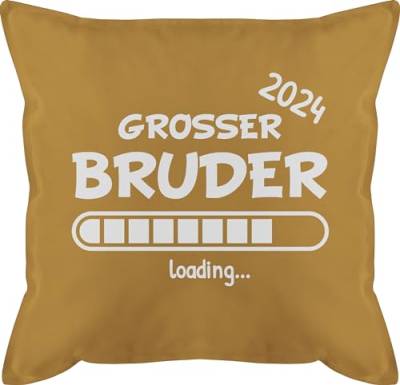 Kissen 50x50 - Großer Bruder Loading 2024-50 x 50 cm - Gelb - Big Brother du wirst große brüder werde grosser Geschenke für großen Geschenk 2022 Grosse ich großer+Bruder 2023 2025 groser von Shirtracer