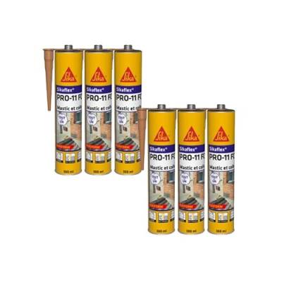 SIKA Sikaflex PRO 11 FC Purform Klebedichtmasse 6er-Set - Beige - 300ml von Sika