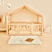 100% Baumwolle Zeltabdeckung Für Montessori-Bett, | Das Bodenbett Ist Separat Erhältlich Kleinkind-Bett-Baldachin, Montessori-Bodenbett-Baldachin von SimreHomeLiving