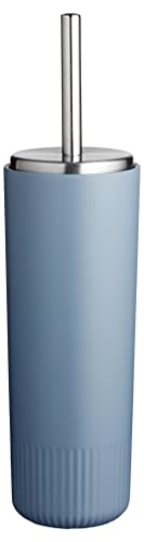 Södahl Plissé Toilettenbürste, WC-Bürste aus Rostfreiem Stahl, Durchmesser 11 cm, Höhe 40,5 cm, Chinablau von Södahl