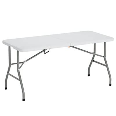 SogesHome Klapptisch Campingtisch Faltbarer Gartentisch aus Aluminium Keine Montage und leicht zu tragen,152 * 70 cm,HP-152CZ-SH-01 von SogesHome