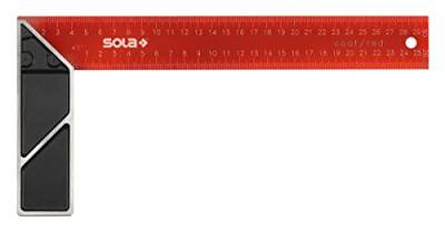 Sola 56014301 Schreinerwinkel"SRC 350" rot beschichtet in schwarz von Sola