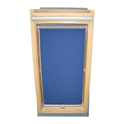 Sonnenschutz-HH Hochwertiges Abdunkelungsrollo Rollo Thermo blau für Velux DG/RG-EP VL,VG,VX 043 ALU // Verdunkelungsrollo/Verdunkelungs-Rollo/Fensterrollo von Sonnenschutz-HH