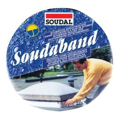 SOUDAL SOUDABAND | Anschlussband Alu - Bitumen | Abmessung: 300mm x 10m von Soudal