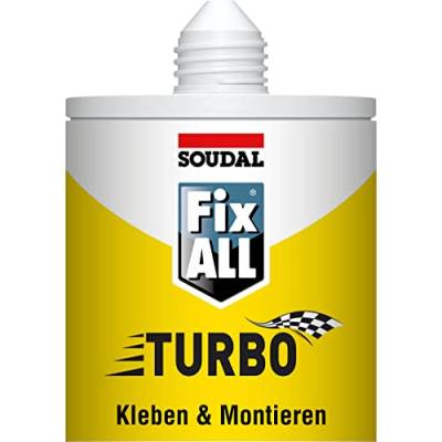 Soudal Fix ALL Turbo, Universalkleber, 290ml, weiß, mit Clipdüse von Soudal