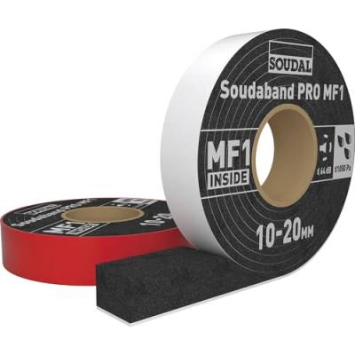 Soudal Soudaband PRO MF1 Multifunktions SWS Fensteranschlussband 53mm - 83mm Kompriband Quellband Wärmedämmend Schallisolierend (53 (6-15mm) 8 Meter) von Soudal