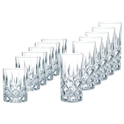 Spiegelau & Nachtmann, 12-teiliges Bargläser-Set, Je 6 Whisky- und Londrink-Gläser, Kristallglas, 375/275 ml, Noblesse, 105440 von Spiegelau & Nachtmann