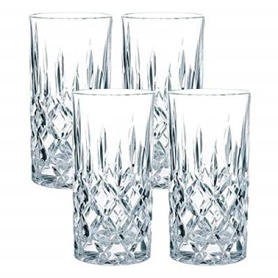 Nachtmann 4-teiliges Longdrink-Set, Cocktailgläser, Kristallglas, 375 ml, Noblesse, 0089208-0 von Spiegelau & Nachtmann