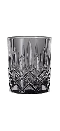 Spiegelau & Nachtmann, 4-teiliges Whiskybecher Set, Schwarze Whiskygläser, Kristallglas, 295 ml, Smoke, Noblesse Vintage, 104199 von Spiegelau & Nachtmann