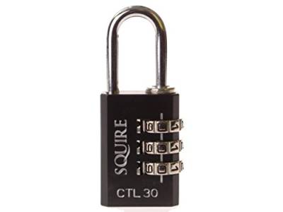 HENRY SQUIRE Recodeable Black Combination Padlock 30mm von Squire