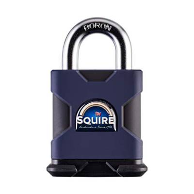 SS50S Stronghold 50mm Solid Steel Padlock Open Shackle (SS50S) von Squire