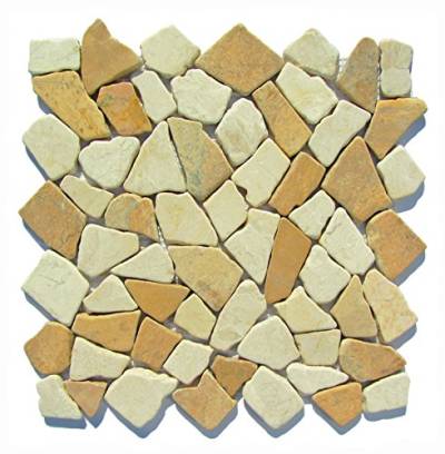 M-013 Marmor Bruchstein Mosaikfliesen Badezimmer Fliesen Lager Verkauf Stein-Mosaik Herne NRW von Stein-mosaik