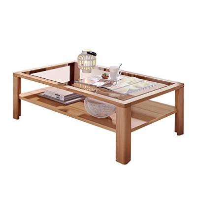 Stella Trading Nature Plus Couchtisch teil-massiv aus Kernbuchenholz - hochwertiger & ausdrucksstarker Sofatisch für Ihren Wohnbereich - 120 x 40 x 70 cm (B/H/T) von Stella Trading