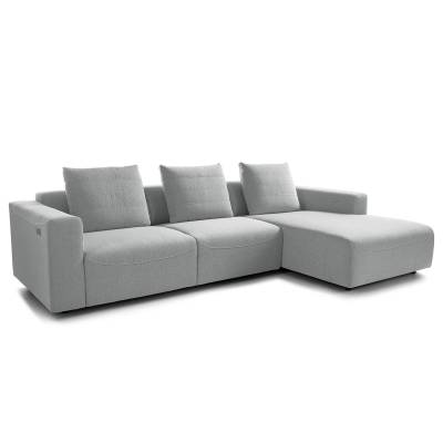 Studio Copenhagen Ecksofa Finny I Hellgrau Webstoff 286x83x170 cm (BxHxT) Modern von Studio Copenhagen