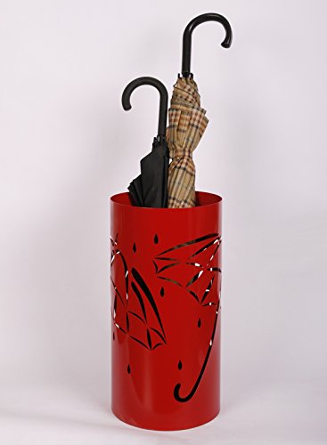 Regenschirmständer Design Umbrella open, 49 x Ø 22,5 cm, rot, Marke: Szagato, Made in Germany (Schirmständer, Schirmhalter, Regenschirmhalter) von Szagato