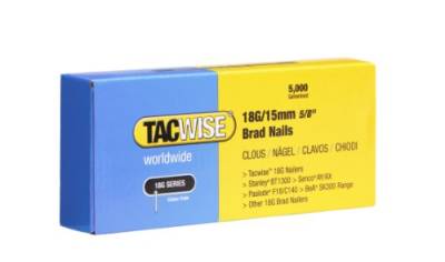 TACWISE 0394 Stauchkopfnägel Brad Typ 18G / 15 mm, Verzinkt, 5000 Stück, Silber von TACWISE
