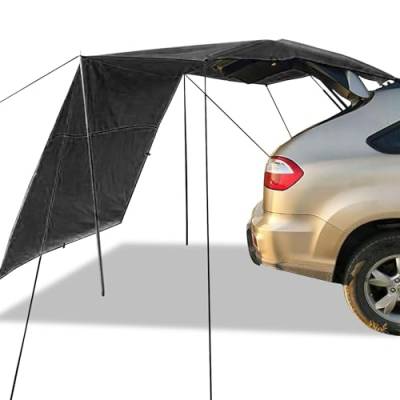 Auto Markise 300x200CM Wasserdicht Sonnensegel Camping Heckzelt Sonnensegel Wohnwagen Tarp Ultraleicht Sonnensegel Ideal für Auto SUV Wohnwagen Outdoor Camping von TAZZOR