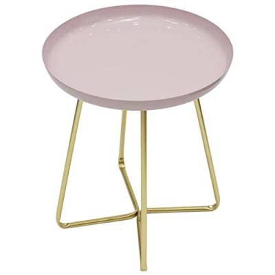 THE HOME DECO FACTORY CMHD6409 MESA Auxiliar ROSA D.40 cm, Kunststoff, One Size von THE HOME DECO FACTORY