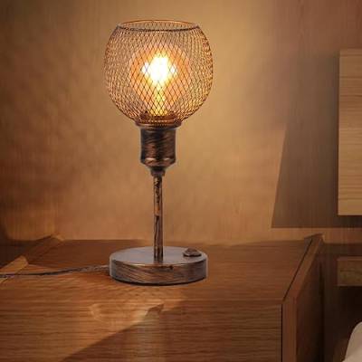 TWSXTE E27 Retro Tischleuchte LED Nachtlicht Dekorative Lampe Nachttischlampe Vintage Nachttischlampe Leselampe mit Schalter (ohne Glühbirne) von TWSXTE