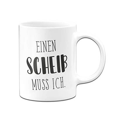 Tassenbrennerei Tasse mit Spruch Einen Scheiß muss ich - Pure Statement - Büro Kaffeetasse lustig für Arbeit, Kollegin von Tassenbrennerei