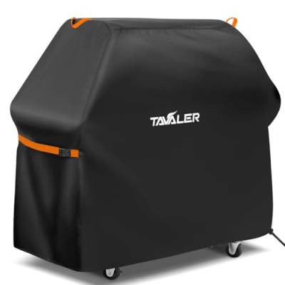 Tavaler Grillabdeckung Wetterfest Grill Abdeckhaube 420D Oxford-Stoff Grillhaube Gasgrill Abdeckung Grill Schutzhülle für Brinkmann, Char Broil, Weber Serie (140x65x120cm) von Tavaler