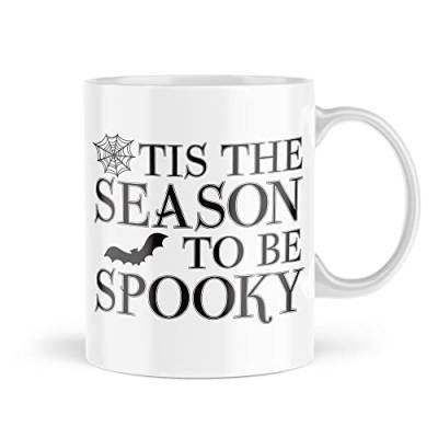 Halloween-Tassen | Tis The Season to Be Spooky Mug | Lustige Tasse für Sie und Ihn Herbst Kürbis Trick Or Treat Gruselige Hexe Tasse Bestie | MBH2155 von Tongue in Peach