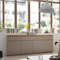 Esszimmersideboard modern Taupe 200 cm breit drei Schubladen von TopDesign