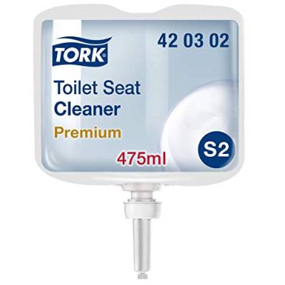 Tork Toilettensitzreiniger - 420302 - WC-Brillen Reiniger für zusätzliche Hygiene - für S2 Spender-Systeme - Premium-Qualität, 1 x 475 ml von Tork
