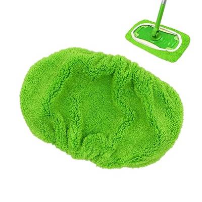 Toseky Ersatz-Wischpads für den Haushalt, Reusable Floor Mop Covers, 25.4 x 11.5 cm,Refill Packs for Mop Pads, Wet and Dry Use Floor Cloths,Microfibre and Chenille Pads for Cleaning,Machine Washable von Toseky
