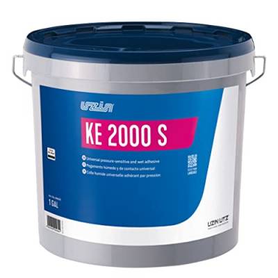 UZIN KE 2000 S Universal-Nass- und Haftklebstoff KLEBER für Vinyl- PVC Kraftvoll Universalklebstoff für alle gängigen Bodenbelagsarten (14 KG) von UZIN