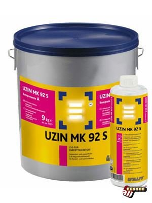 Uzin MK 92 S 2-K PUR-Parkettklebstoff Zahnung B11 10 kg Verbrauch ca. 1000-1200 g/m², Preis pro Pack von UZIN