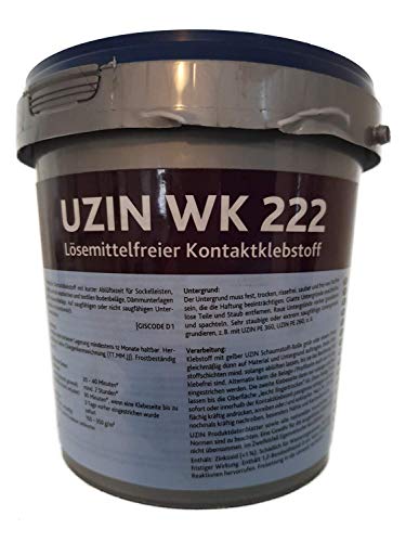 UZIN WK 222 1kg Lösemittelfreier Kontaktklebstoff Neoprene-Klebstoff Wasserbasis von UZIN