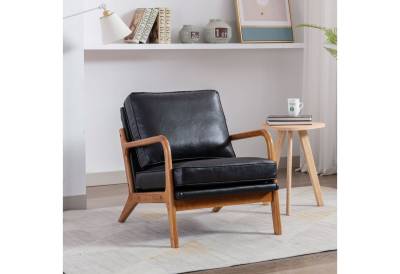 Ulife Sessel Modern mit Holzbeine, Armlehnen (1-St), 65×80×76cm von Ulife
