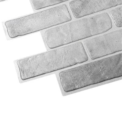 PVC Paneele Old Gray Brick | 1 Platte | Ziegelstein | Wandpaneele | Deckenpaneele | Tapete | Wanddeko | Schaumstoff | Wasserfest | Kunstoff Platt von Untitled