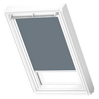 VELUX Original Dachfenster Verdunkelungsrollo für PK06, Blaugrau, mit weißer Führungsschiene von VELUX