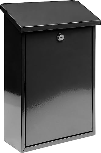 MAILBOX 400x250x100MM BLACK METALLIC von VOREL