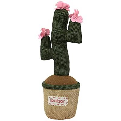 WAGNER Türstopper/Kratzbaum/Katzenspielzeug CACTUS - Durchmesser Ø 14 x 22 x 12 x 40 cm, Handmade Qualität Topfpflanzen Design, natürliche Textilien & Sand, liebevolle Details, 1500 g - 15519601 von WAGNER