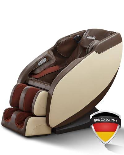 WELCON Luxus Massagesessel | Massagestuhl mit Shiatsu Massage Sessel braun/beige Prestige II von WELCON