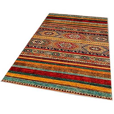 Bedruckter Polyesterteppich 140 x 220cm Modell Peruvian multicolor von WELL HOME MOBILIARIO & DECORACIÓN